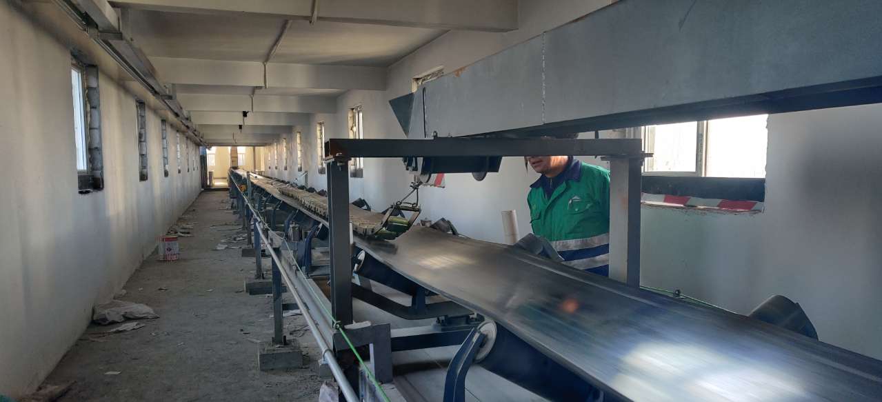 因地制宜，昊諾科技電子皮帶秤和鏈碼校驗裝置安裝現場